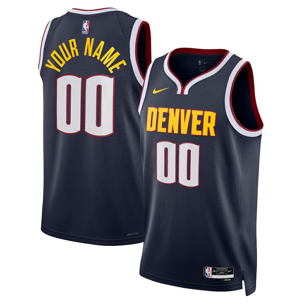 Denver Nuggets Unisex Swingman Custom Jersey Navy sale - Icon Edition sale