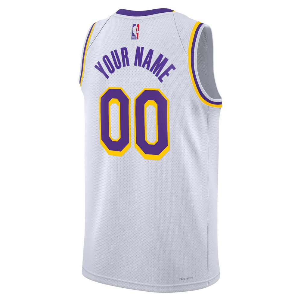Los Angeles Lakers Unisex Swingman Custom Jersey White - Association Edition discount