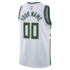 Milwaukee Bucks Unisex Swingman Custom Jersey White - Association Edition outlet