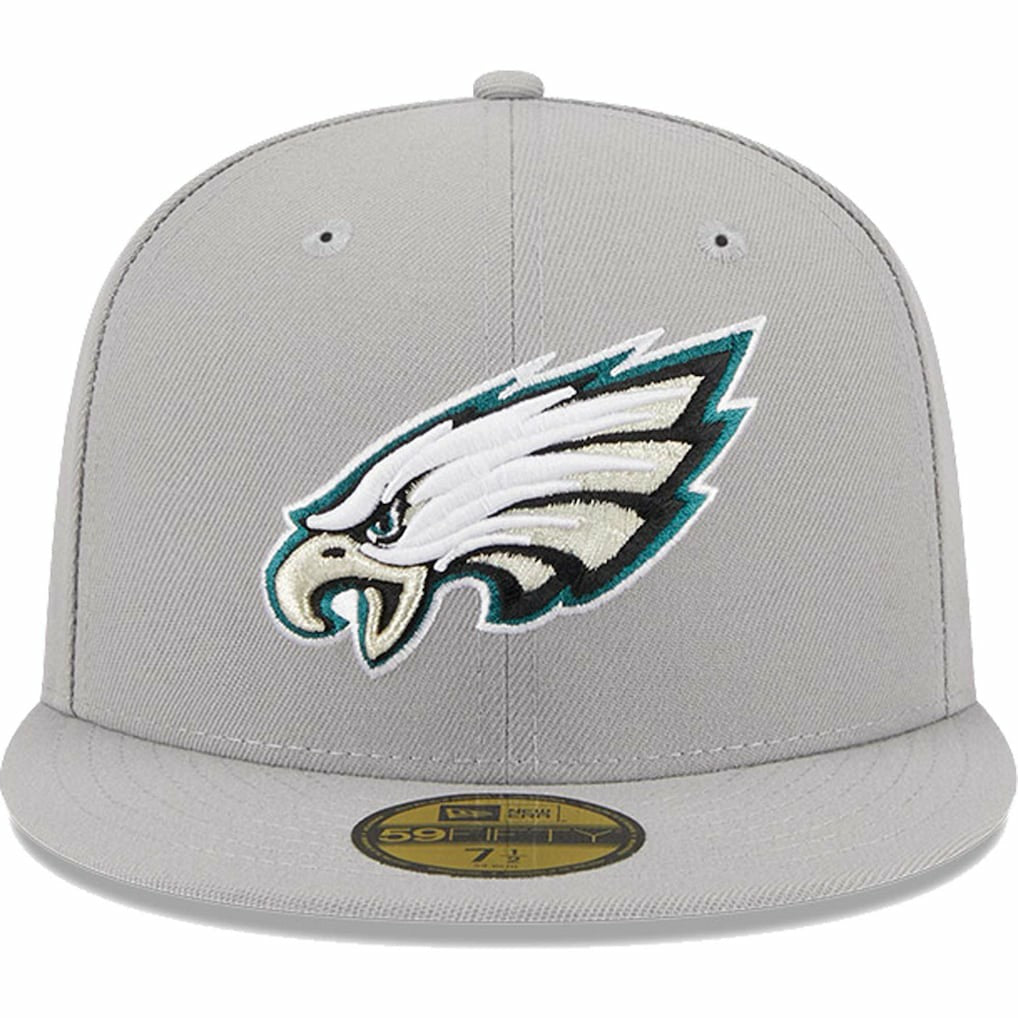 Philadelphia Eagles New Era Omaha 59FIFTY Fitted Hat - Gray cheap