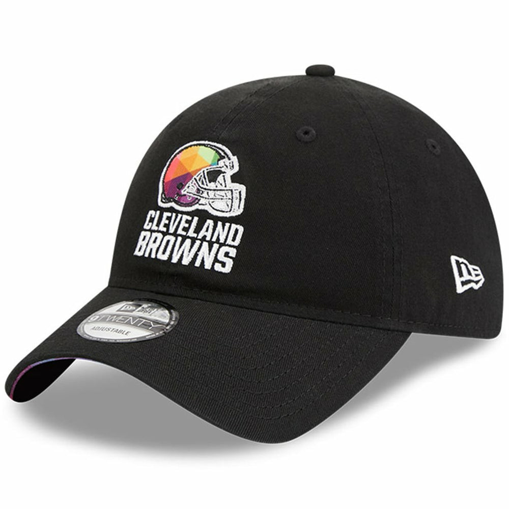 Cleveland Browns New Era 2023 NFL Crucial Catch 9TWENTY Adjustable Hat - Black on sale