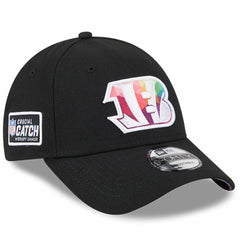 Cincinnati Bengals New Era 2023 NFL Crucial Catch 9FORTY Adjustable Hat - Black on sale