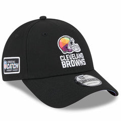Cleveland Browns New Era 2023 NFL Crucial Catch 9FORTY Adjustable Hat - Black on sale