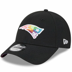 New England Patriots New Era 2023 NFL Crucial Catch 9FORTY Adjustable Hat - Black on sale