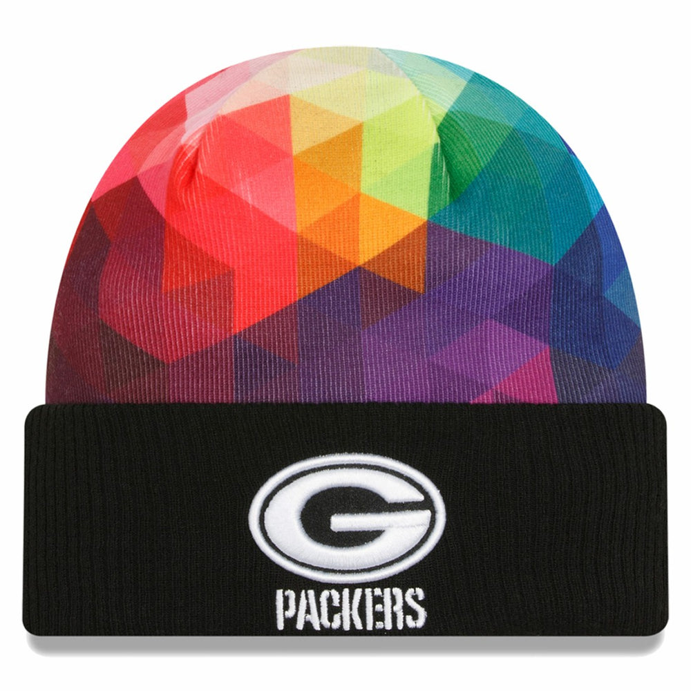Green Bay Packers New Era 2023 NFL Crucial Catch Cuffed Knit Hat - Black sale