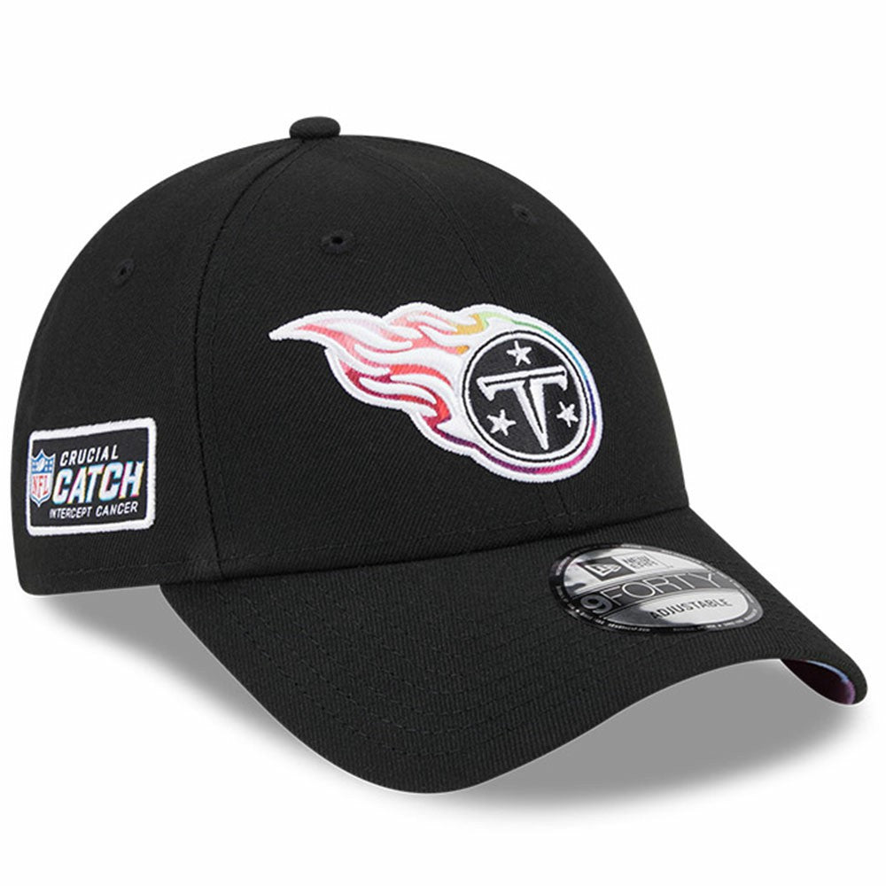 Tennessee Titans New Era 2023 NFL Crucial Catch 9FORTY Adjustable Hat - Black online