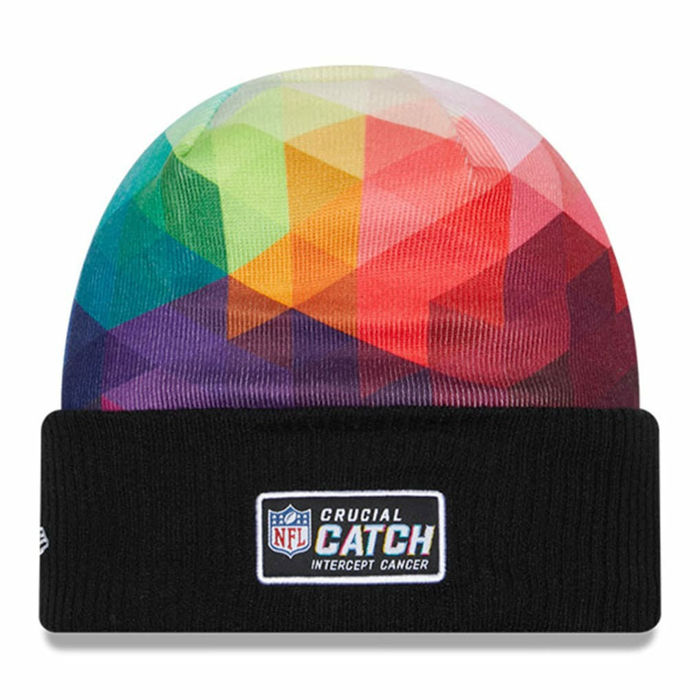 Los Angeles Chargers New Era 2023 NFL Crucial Catch Cuffed Knit Hat - Black outlet