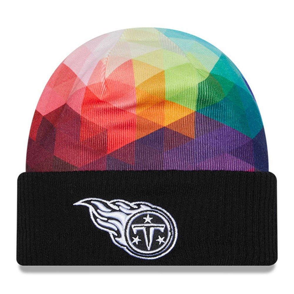 Tennessee Titans New Era 2023 NFL Crucial Catch Cuffed Knit Hat - Black outlet