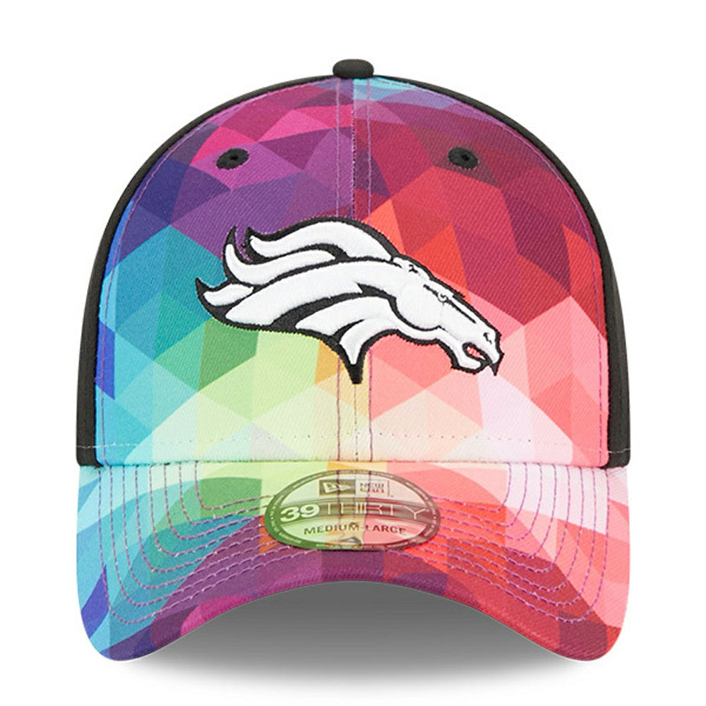 Denver Broncos New Era 2023 NFL Crucial Catch 39THIRTY Flex Hat - Pink for sale