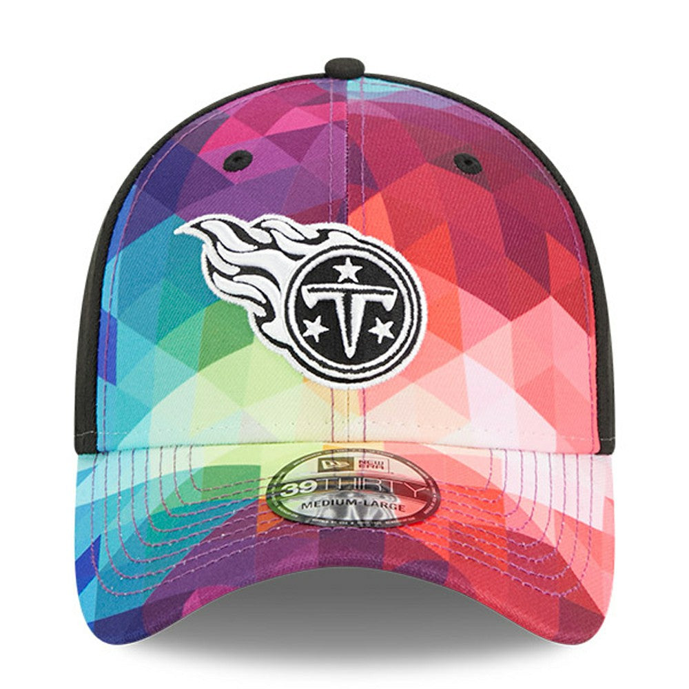 Tennessee Titans New Era 2023 NFL Crucial Catch 39THIRTY Flex Hat - Pink on sale