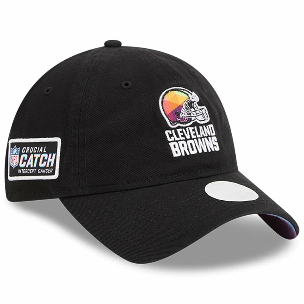 Cleveland Browns New Era Women's 2023 NFL Crucial Catch 9TWENTY Adjustable Hat - Black for sale