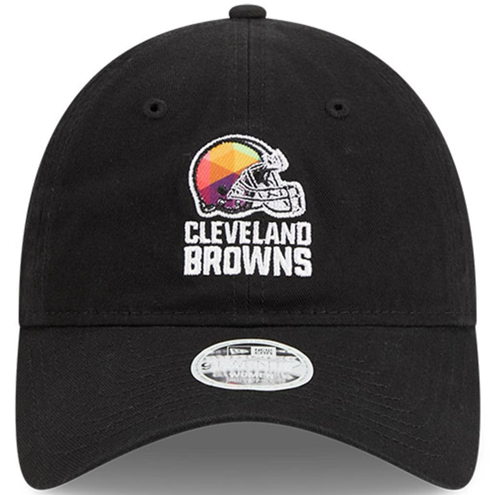 Cleveland Browns New Era Women's 2023 NFL Crucial Catch 9TWENTY Adjustable Hat - Black for sale