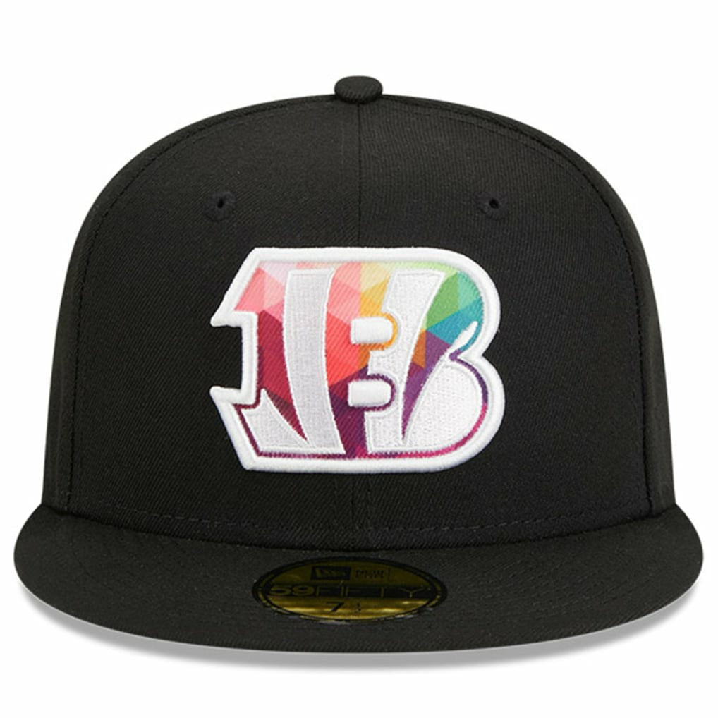 Cincinnati Bengals New Era 2023 NFL Crucial Catch 59FIFTY Fitted Hat - Black cheap