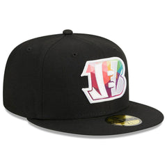 Cincinnati Bengals New Era 2023 NFL Crucial Catch 59FIFTY Fitted Hat - Black cheap