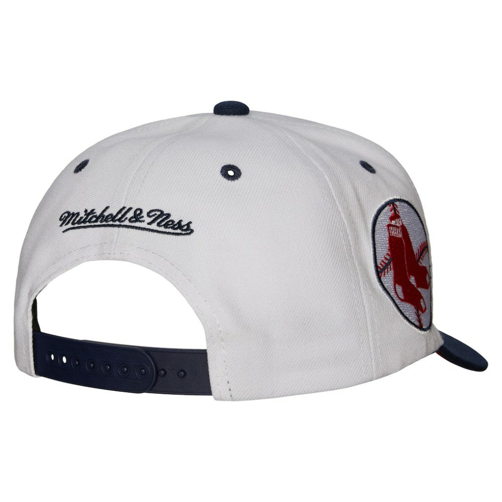 Boston Red Sox Cooperstown Collection Pro Crown Snapback Hat White