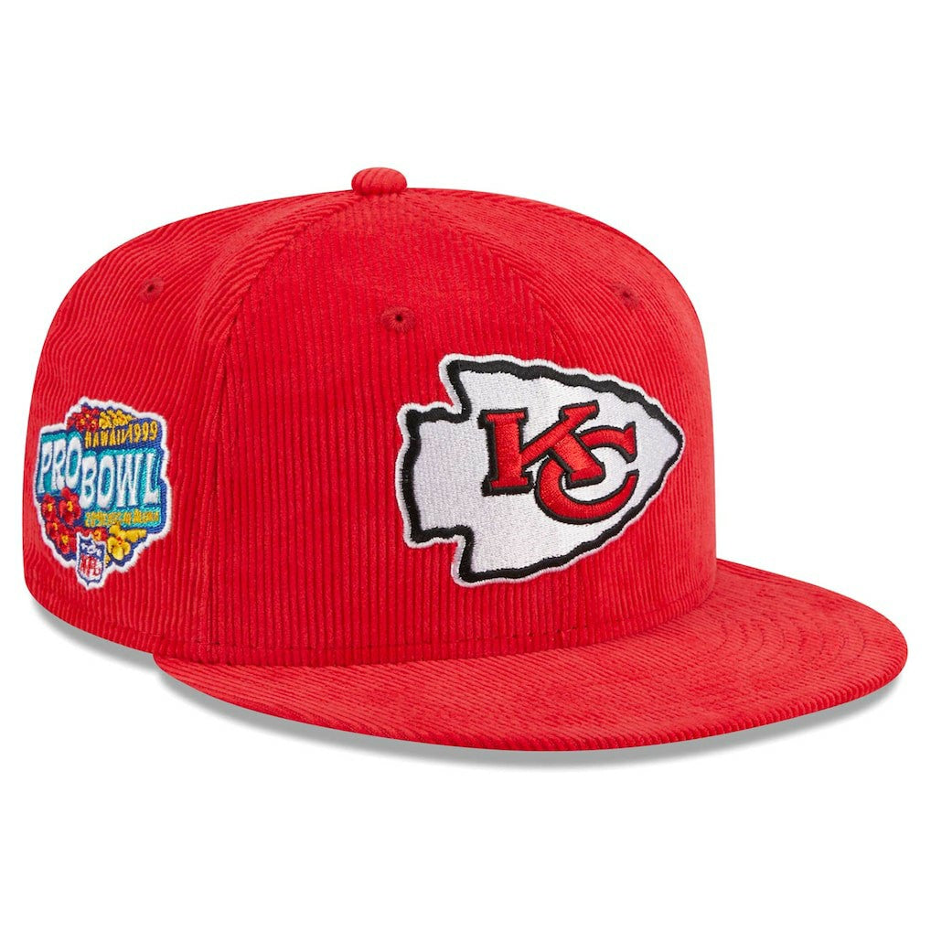 Kansas City Chiefs New Era Throwback Cord 59FIFTY Fitted Hat - Red online