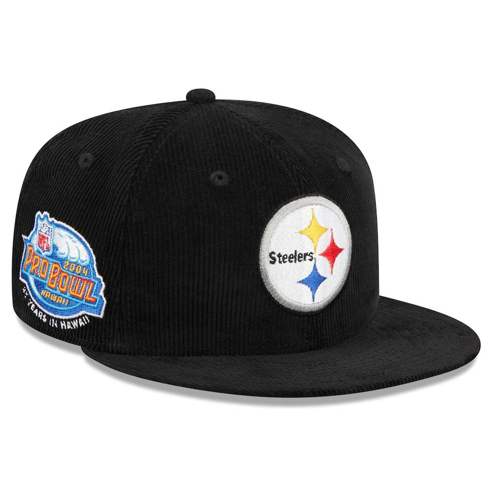 Pittsburgh Steelers New Era Throwback Cord 59FIFTY Fitted Hat - Black outlet