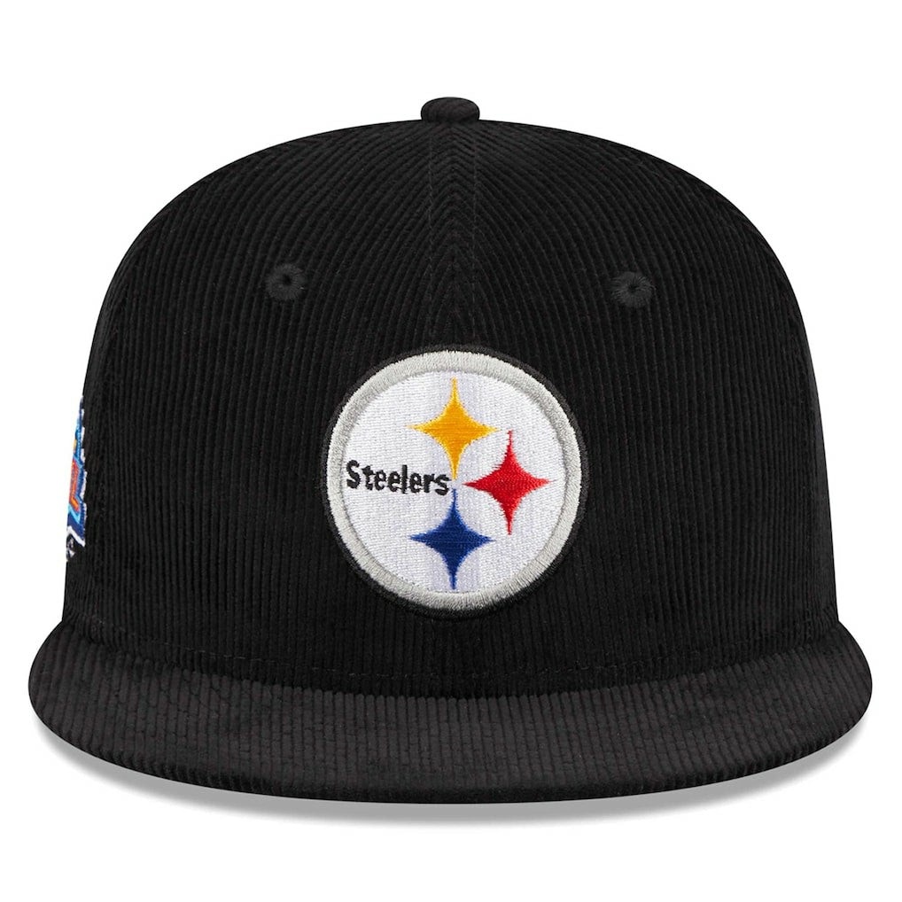Pittsburgh Steelers New Era Throwback Cord 59FIFTY Fitted Hat - Black outlet