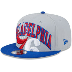 Philadelphia 76ers Tip-Off Two-Tone 9FIFTY Snapback Hat - Gray/Royal sale