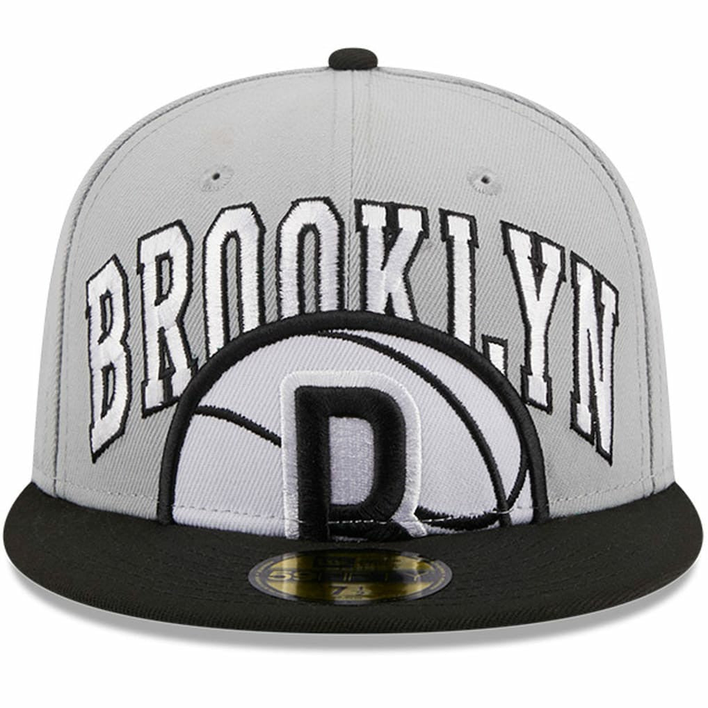 Brooklyn Nets Tip-Off Two-Tone 59FIFTY Fitted Hat - Gray/Black discount