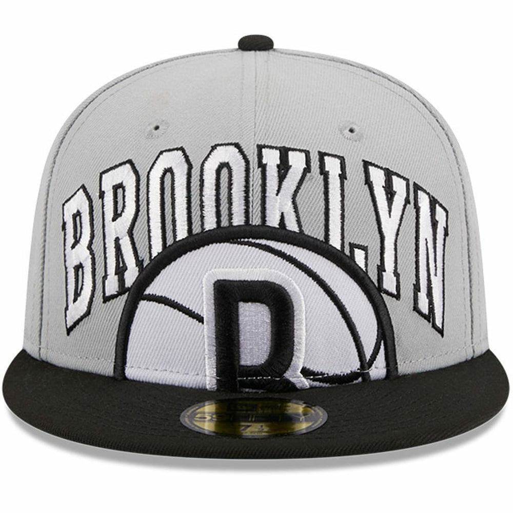 Brooklyn Nets Tip-Off Two-Tone 59FIFTY Fitted Hat - Gray/Black discount