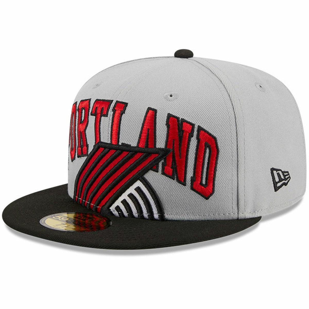 Portland Trail Blazers Tip-Off Two-Tone 59FIFTY Fitted Hat - Gray/Black on sale