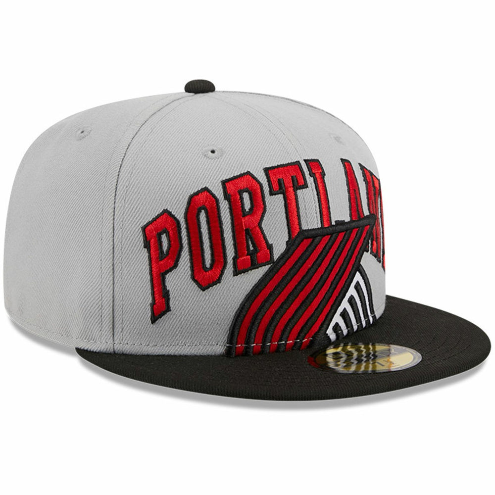 Portland Trail Blazers Tip-Off Two-Tone 59FIFTY Fitted Hat - Gray/Black on sale