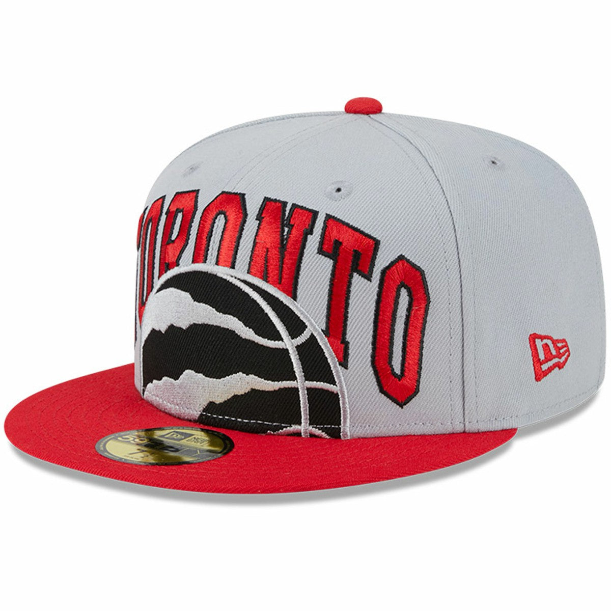 Toronto Raptors Tip-Off Two-Tone 59FIFTY Fitted Hat - Gray/Red outlet