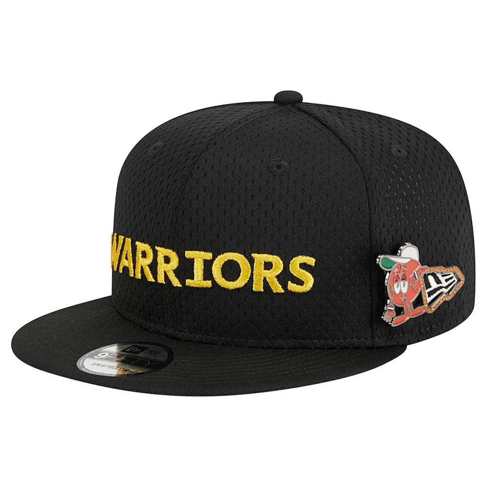 Golden State Warriors Post-Up Pin Mesh 9FIFTY Snapback Hat sale - Black for sale