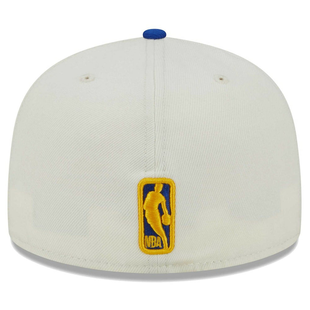 Golden State Warriors Piped Pop Panel 59FIFTY Fitted Hat sale - Cream for sale