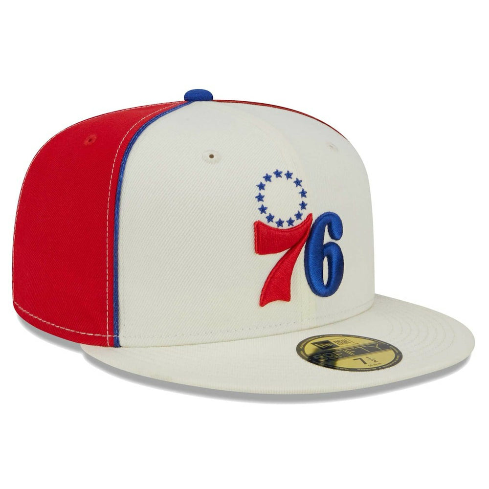 Philadelphia 76ers Piped Pop Panel 59FIFTY Fitted Hat - Cream discount
