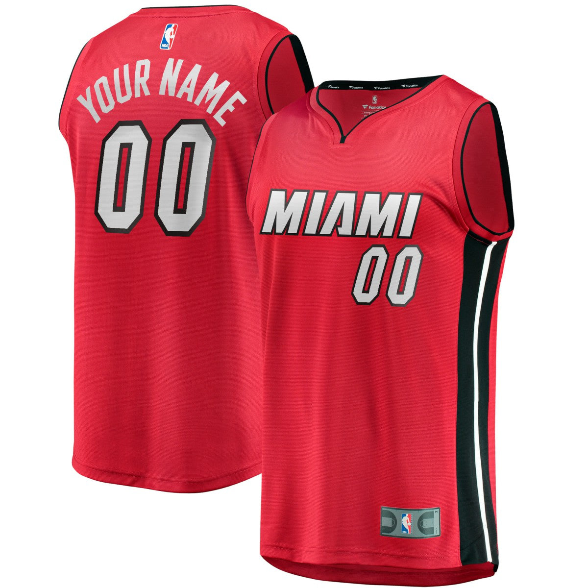 Miami Heat Fast Break Custom Jersey - Red - Statement Edition shop
