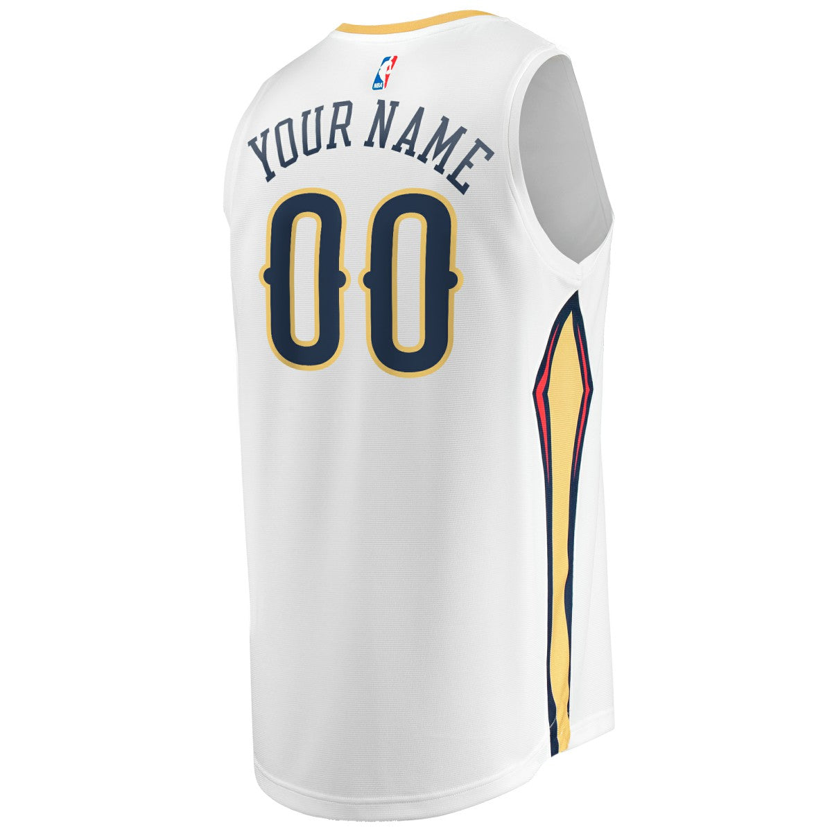 New Orleans Pelicans Youth Fast Break Replica Custom Jersey - Association Edition - White cheap