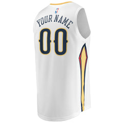 New Orleans Pelicans Youth Fast Break Replica Custom Jersey - Association Edition - White cheap