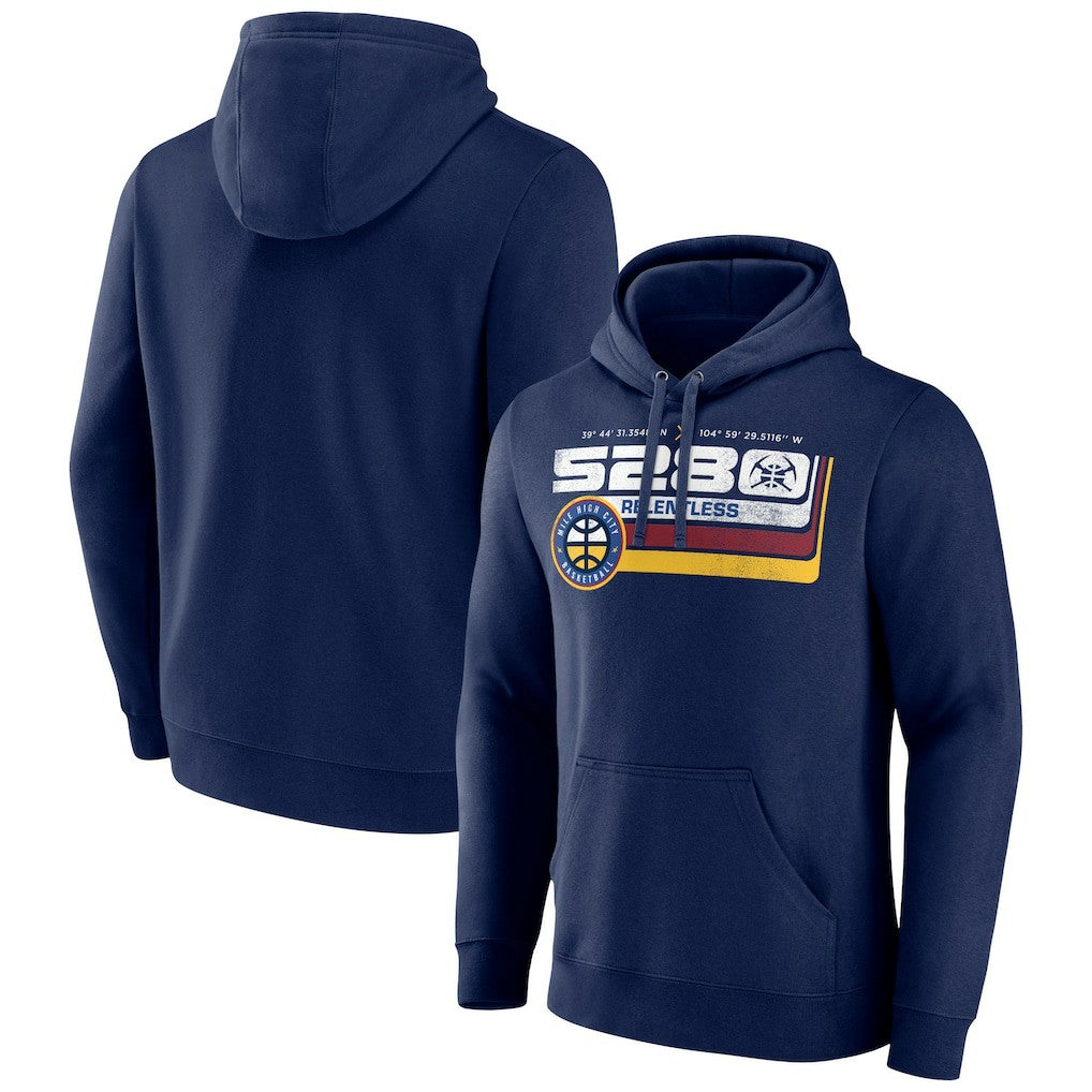 Denver Nuggets Announcer Pullover Hoodie sale - Navy cheap