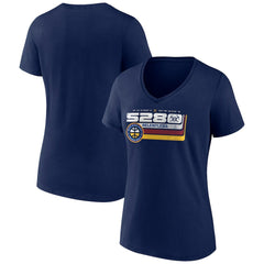 Denver Nuggets Women's Announcer V-Neck T-Shirt sale - Navy outlet