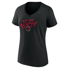 Toronto Raptors Women's Announcer V-Neck T-Shirt - Black outlet
