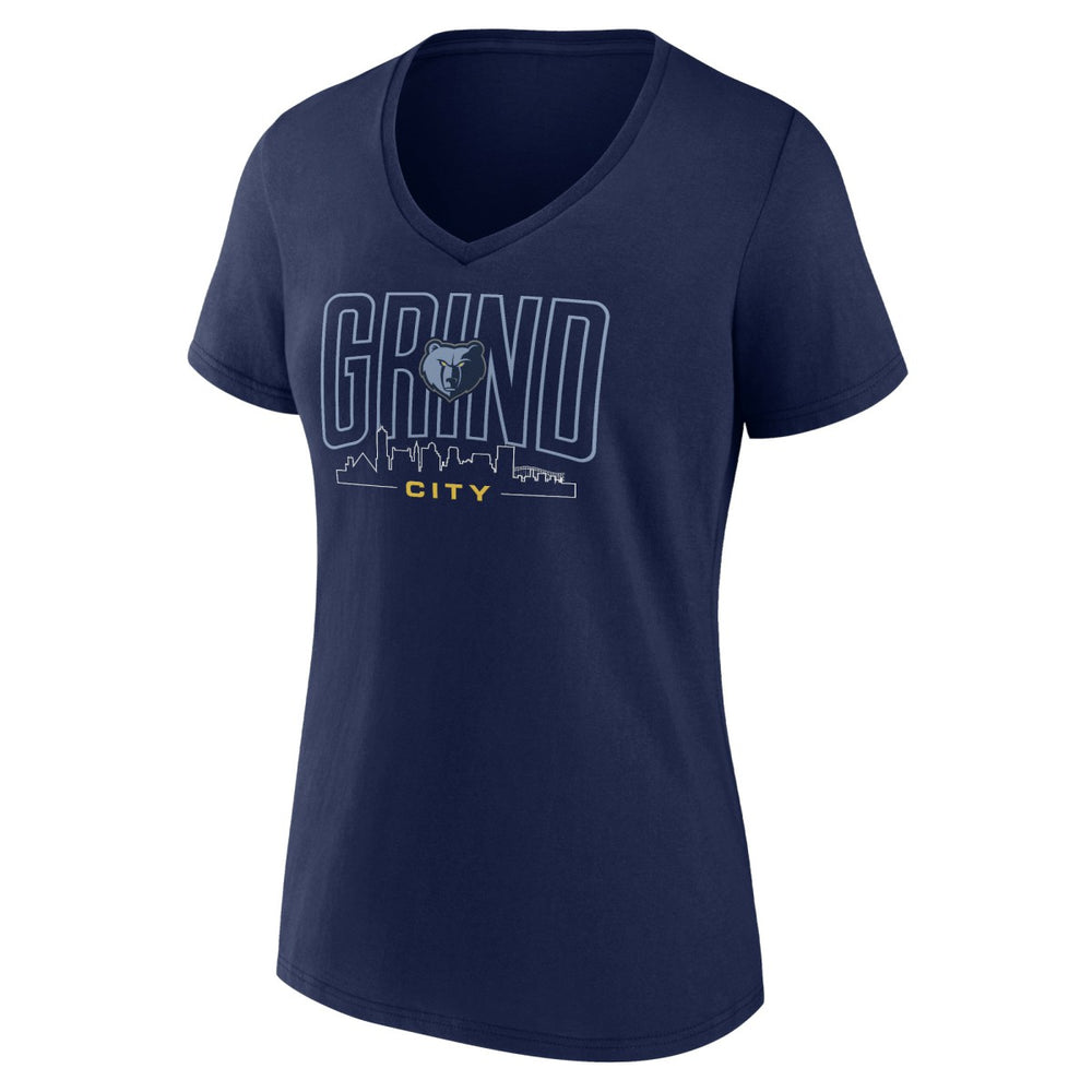 Memphis Grizzlies Women's Huddle V-Neck T-Shirt - Navy discount