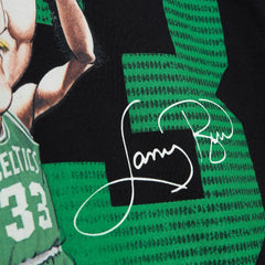 Larry Bird Boston Celtics Hardwood Classics Caricature T-Shirt - Black shop