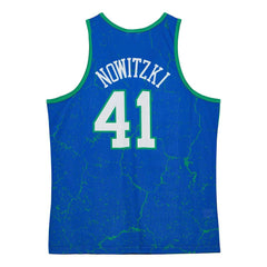 Dirk Nowitzki Dallas Mavericks Hardwood Classics Player Burst Tank Top sale - Blue online