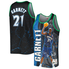 Kevin Garnett Minnesota Timberwolves 2003-04 Hardwood Classics Player Burst Tank Top - Black online