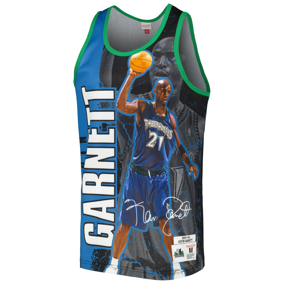 Kevin Garnett Minnesota Timberwolves 2003-04 Hardwood Classics Player Burst Tank Top - Black online