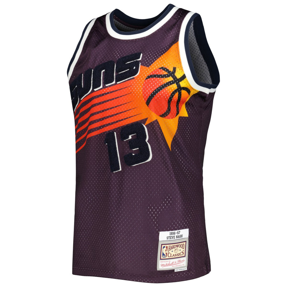 Steve Nash Phoenix Suns 1996/97 Hardwood Classics Off-Court Swingman Jersey - Purple shop