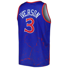 Allen Iverson Philadelphia 76ers 1996-97 Hardwood Classics Player Burst Tank Top - Royal online
