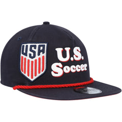 USMNT New Era Heritage The Golfer Snapback Hat - Navy online