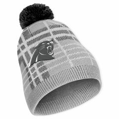 Carolina Panthers WEAR by Erin Andrews Women's Plaid Knit Hat with Pom & Scarf Set cheap