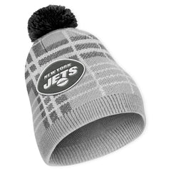 New York Jets WEAR by Erin Andrews Women's Plaid Knit Hat with Pom & Scarf Set online