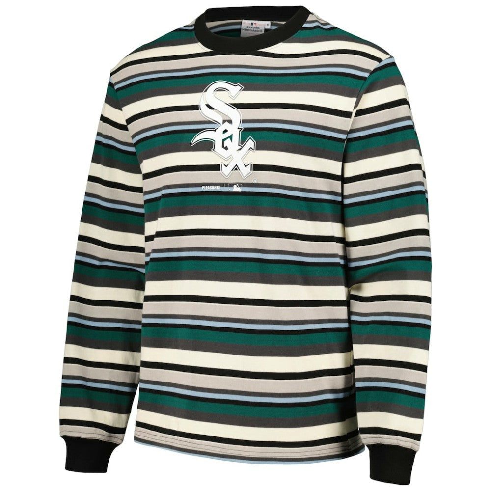 Chicago White Sox PLEASURES Ballpark Long Sleeve T-Shirt Cream/Green