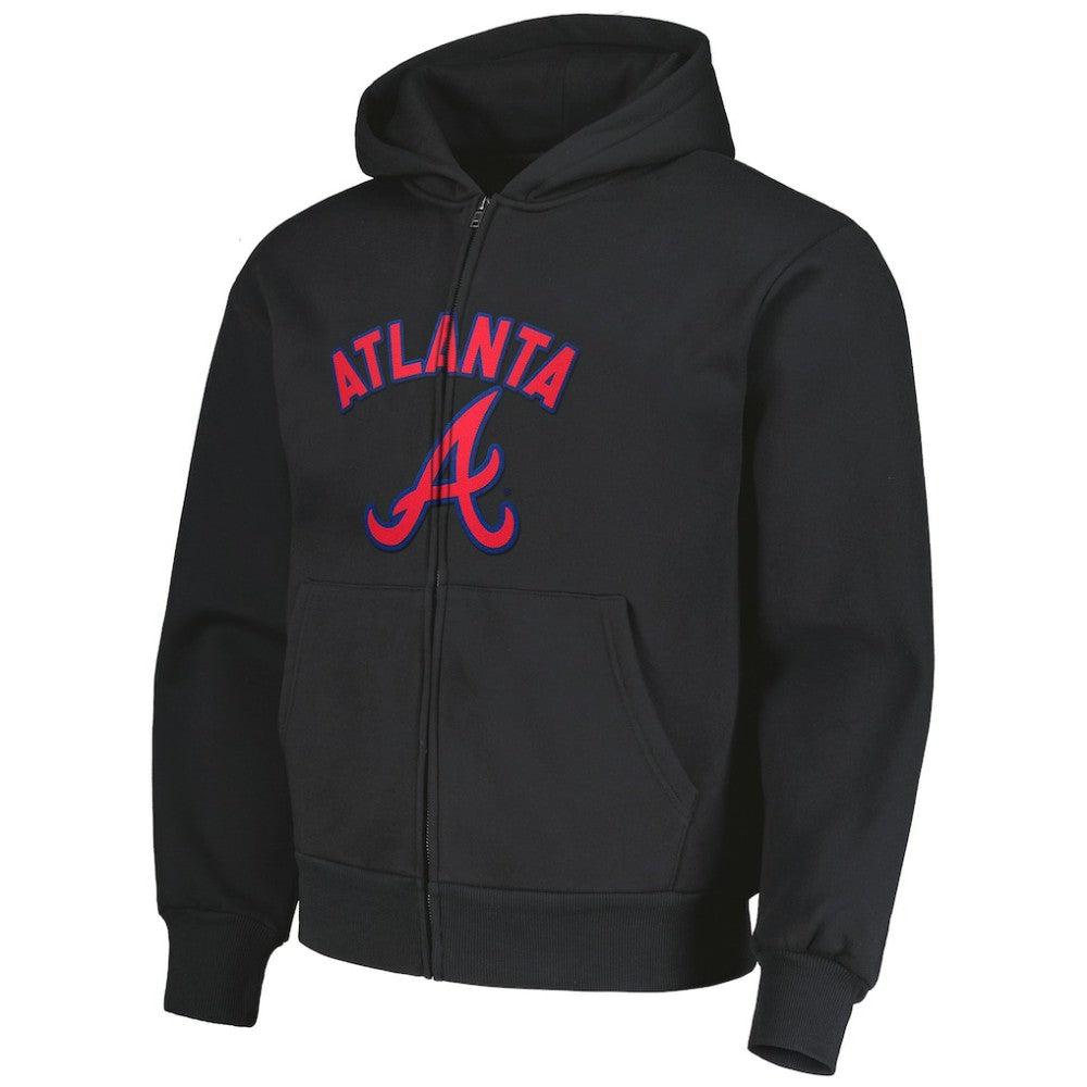 Atlanta Braves PLEASURES Opening Day Full-Zip Hoodie Black