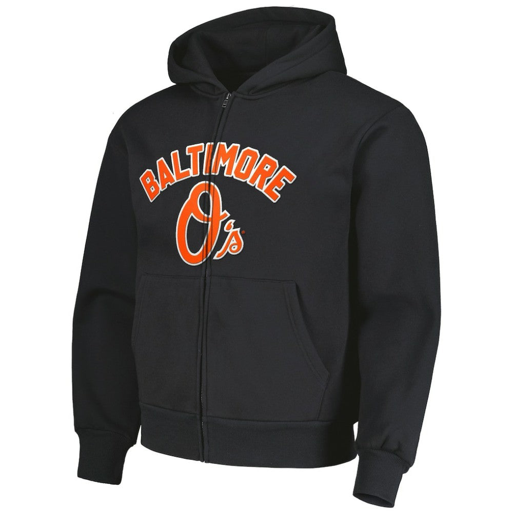 Baltimore Orioles PLEASURES Opening Day Full-Zip Hoodie Black